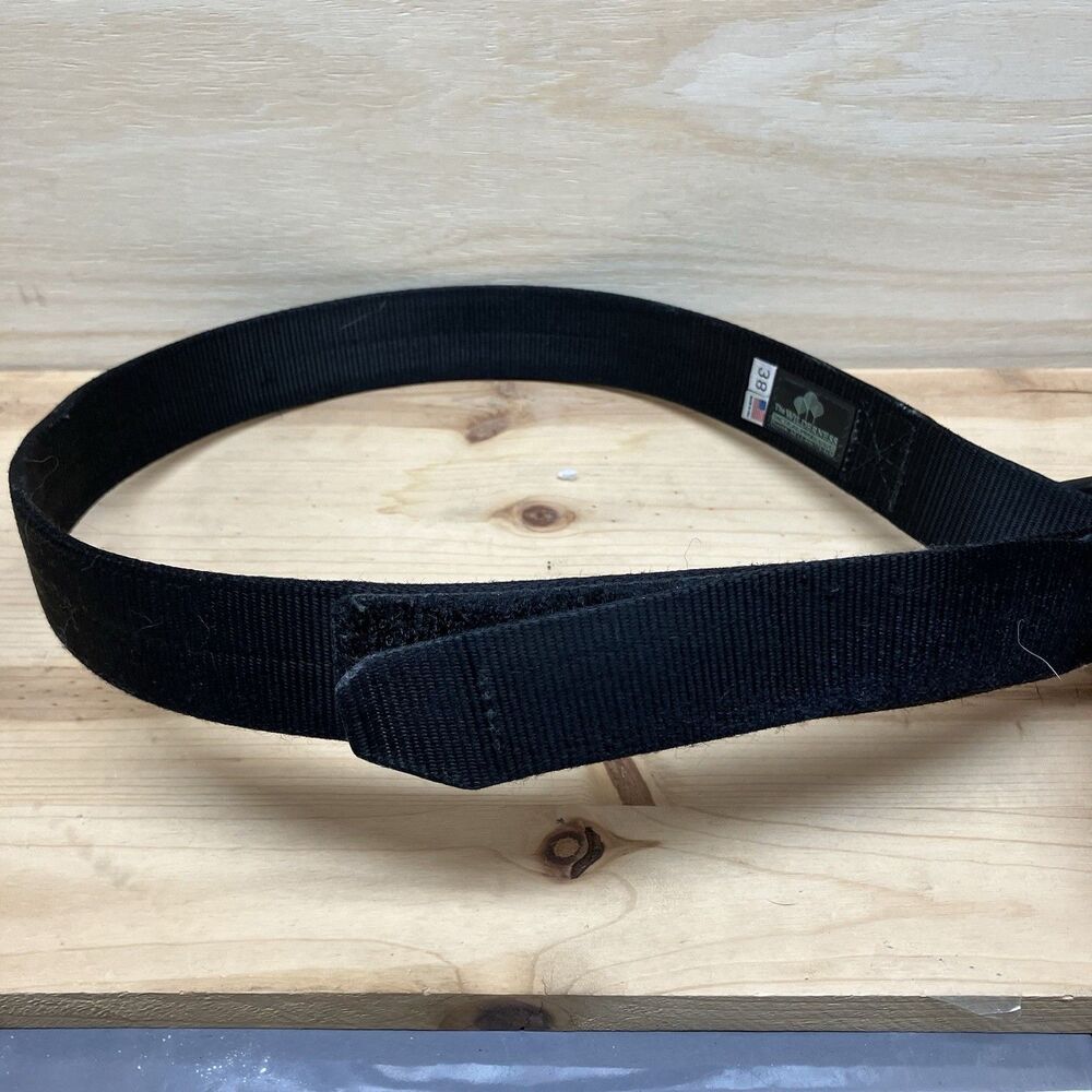The Wilderness Tactical Instructor Belt Size 38 Black Web Hook Loop 1.5” Wide